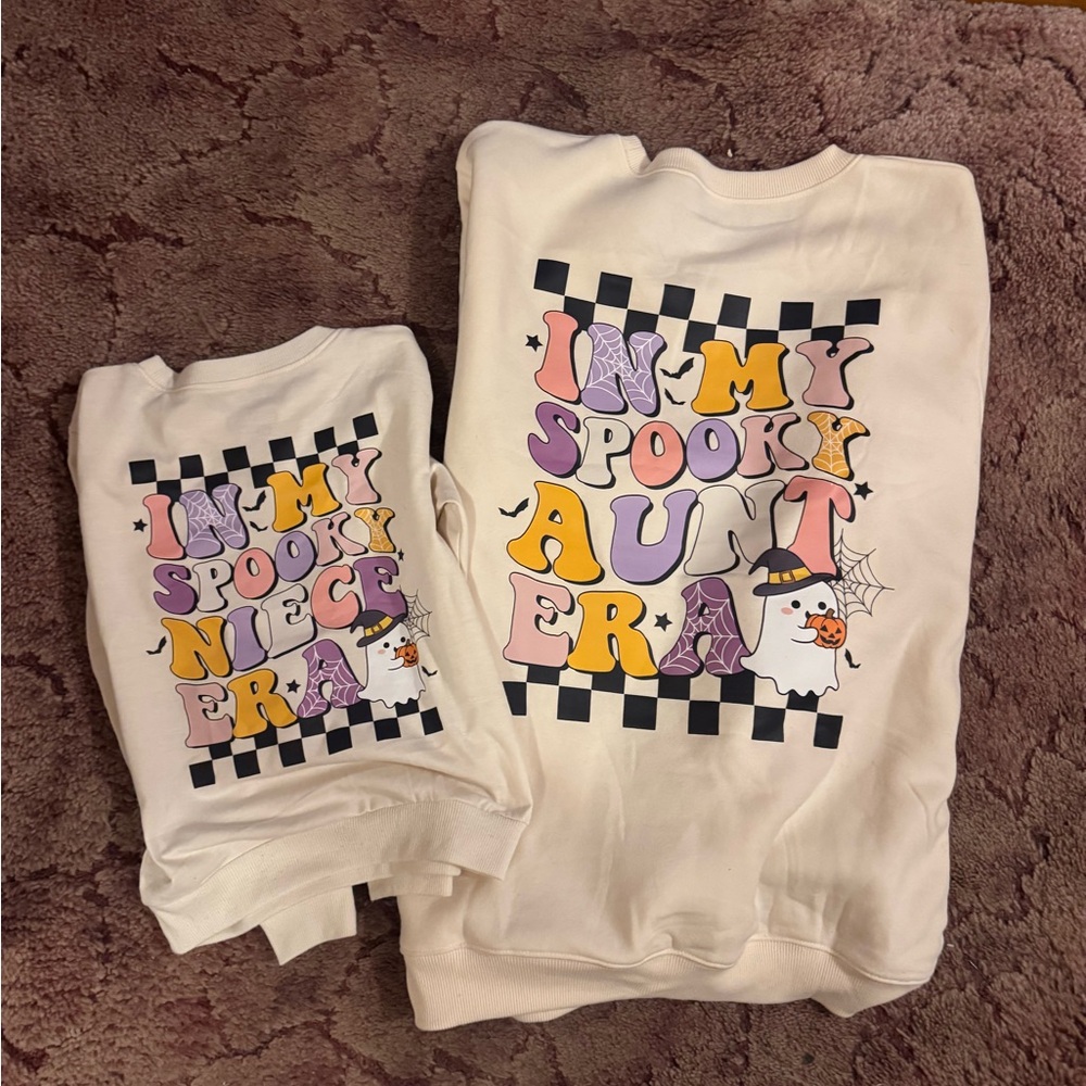 Spooky Aunt and Niece Sweatshirt Set